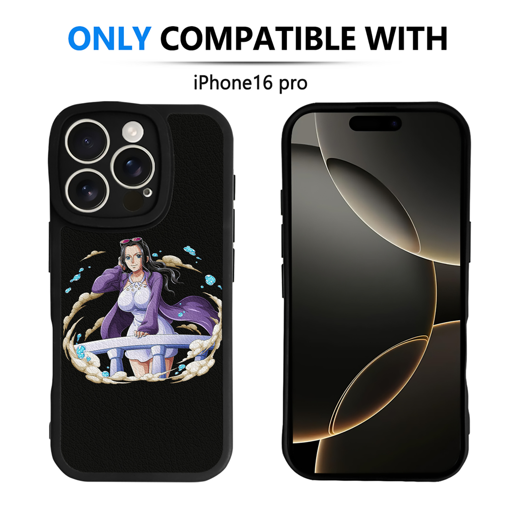 （画像用） ワンピース ニコ・ロビン ONE PIECE Nico Robin 【iPhone 16シリーズ対応】シリコンスマホケース（レザー調） 材質：シリコン